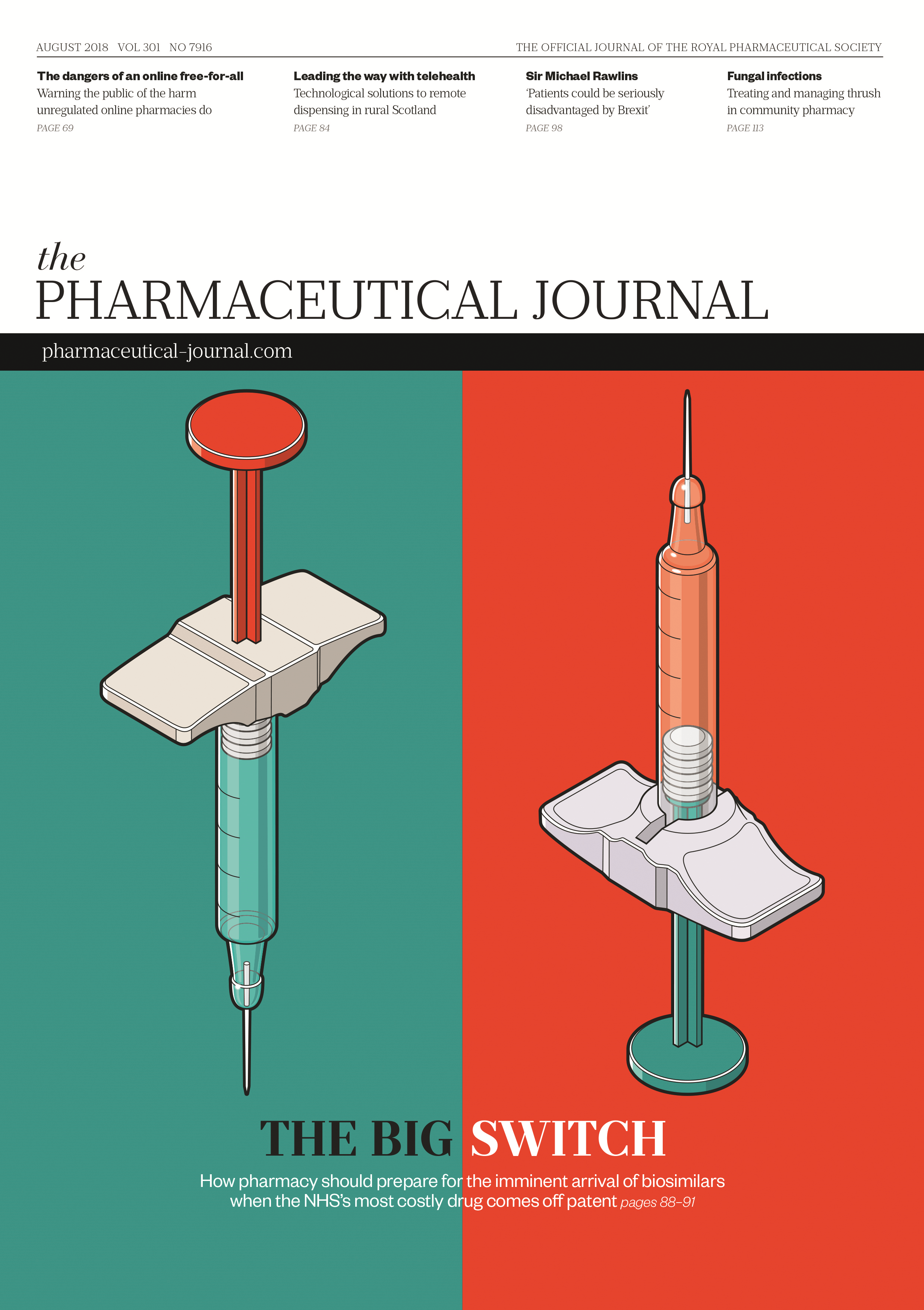 Publication issue cover for PJ, August 2018, Vol 301, No 7916