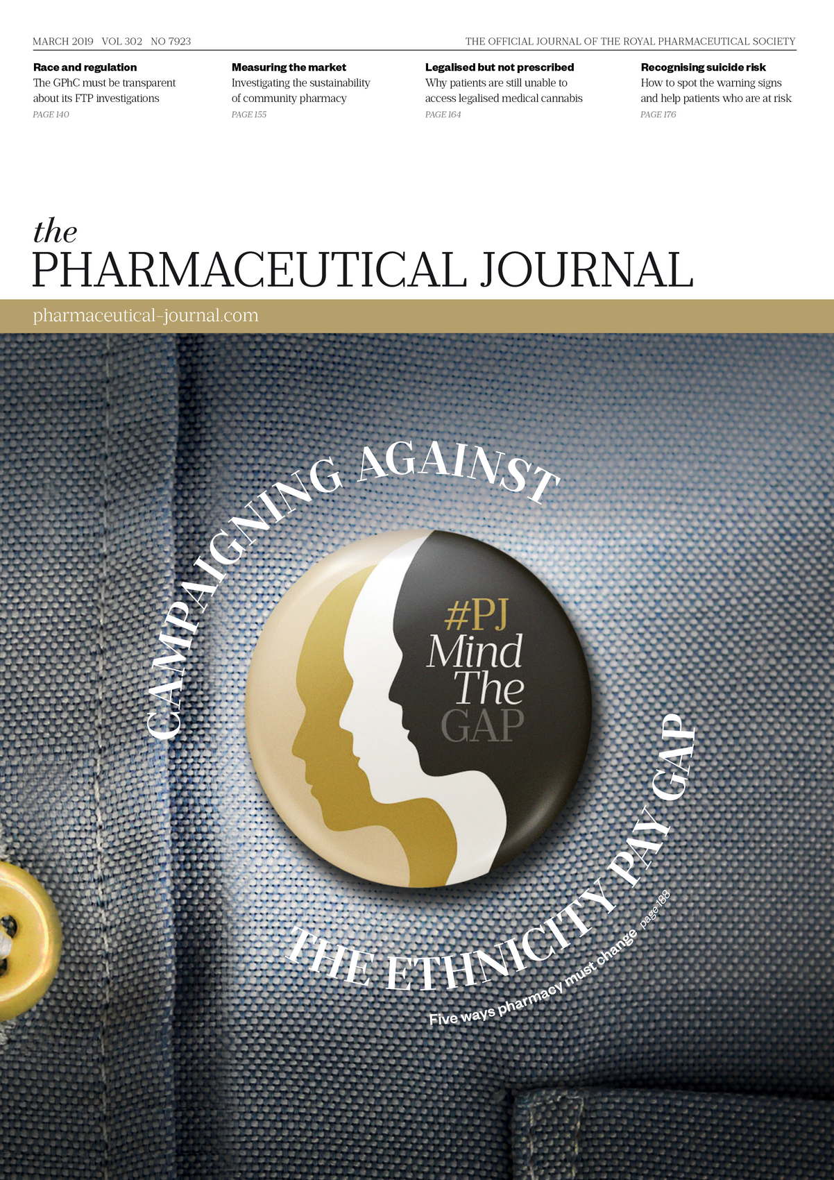 Publication issue cover for PJ, March 2019, Vol 302, No 7923