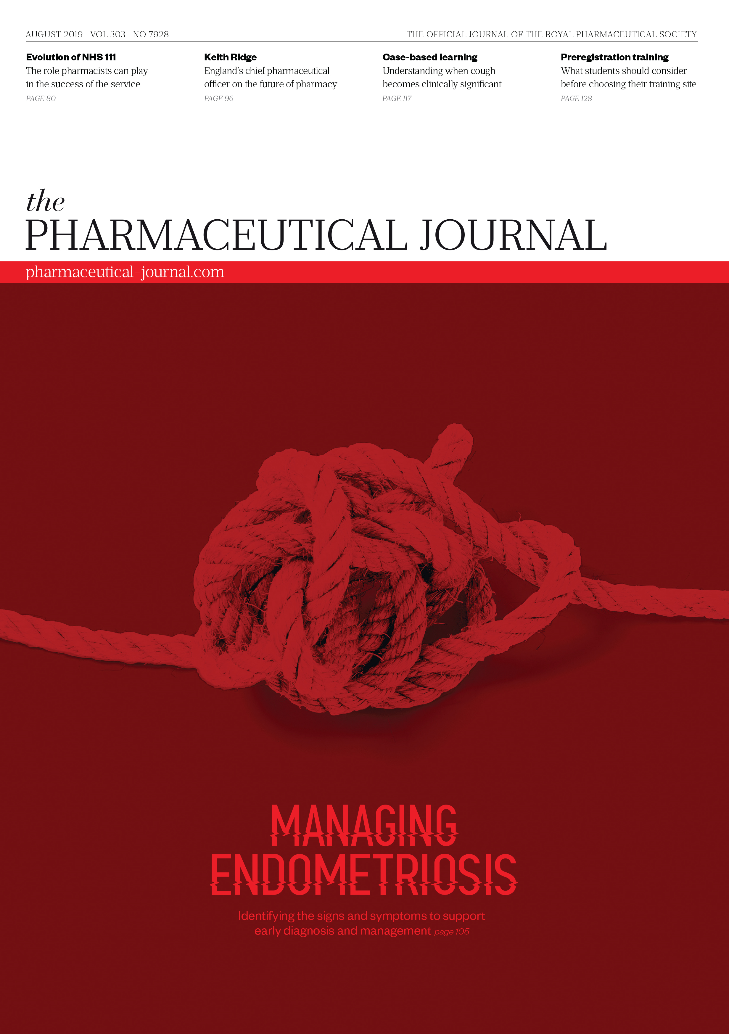 Publication issue cover for PJ, August 2019, Vol 303, No 7928