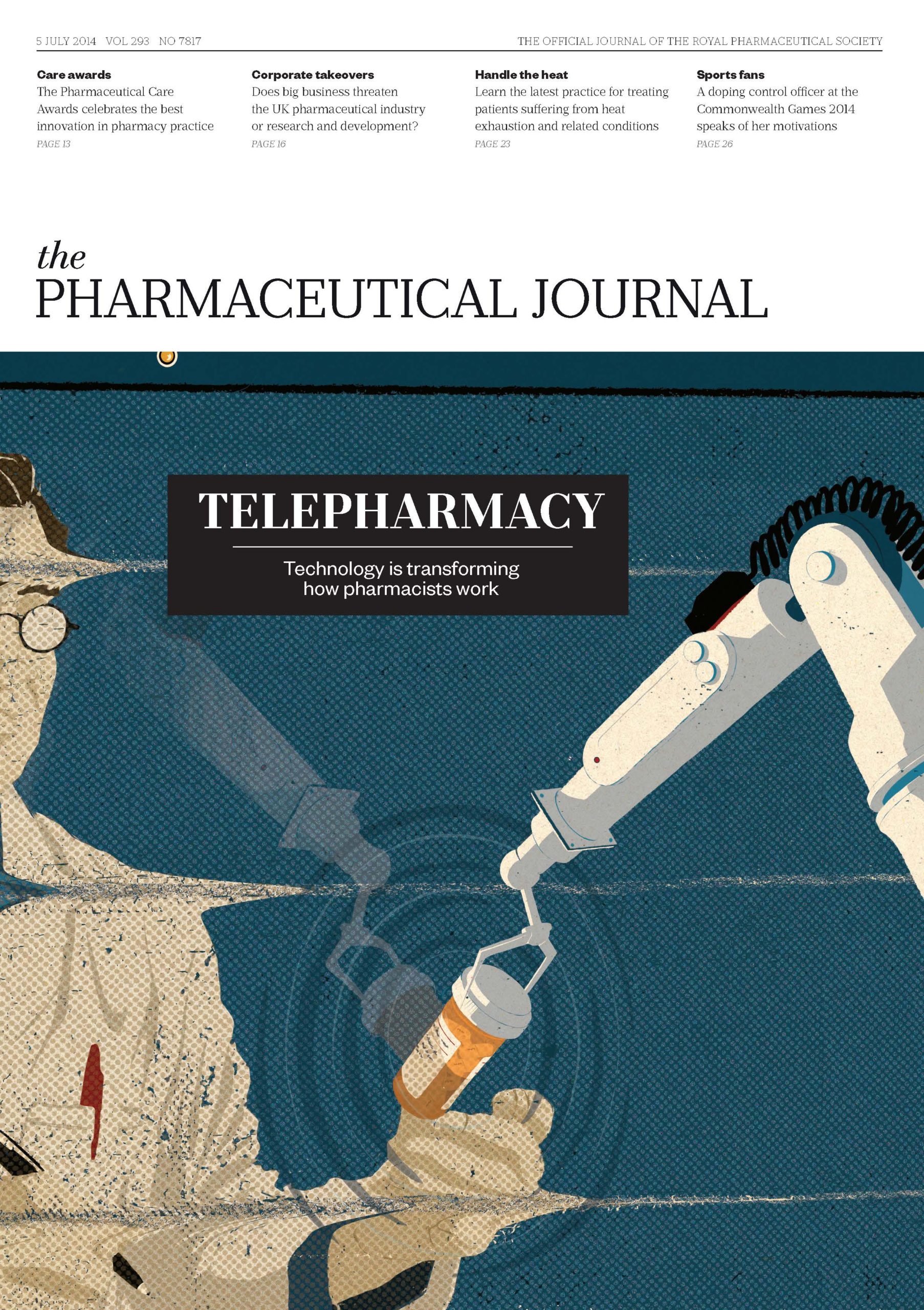 Publication issue cover for PJ, 5 July 2014, Vol 293, No 7817