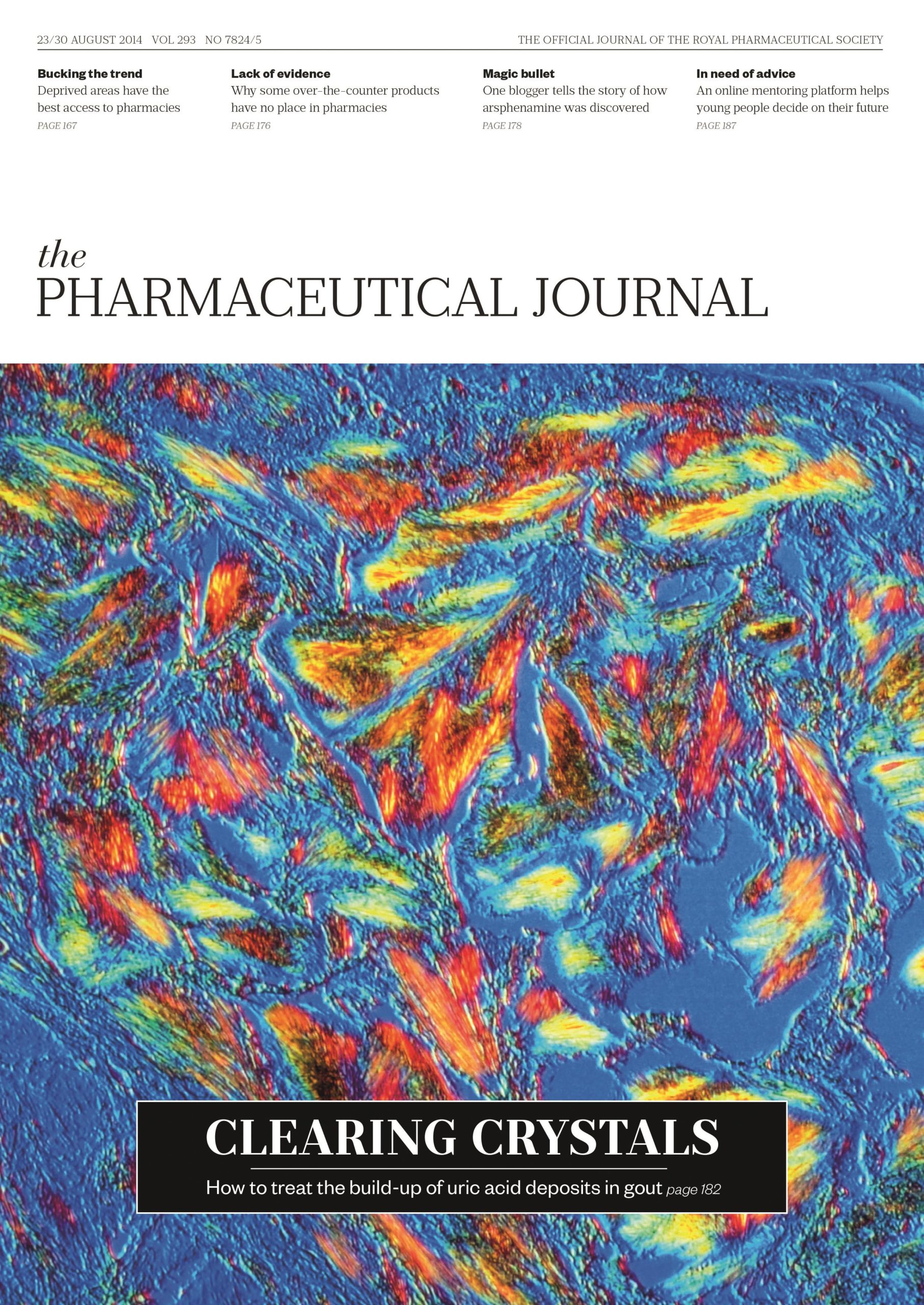 Publication issue cover for PJ, 23/30 August 2014, Vol 293, No 7824/5