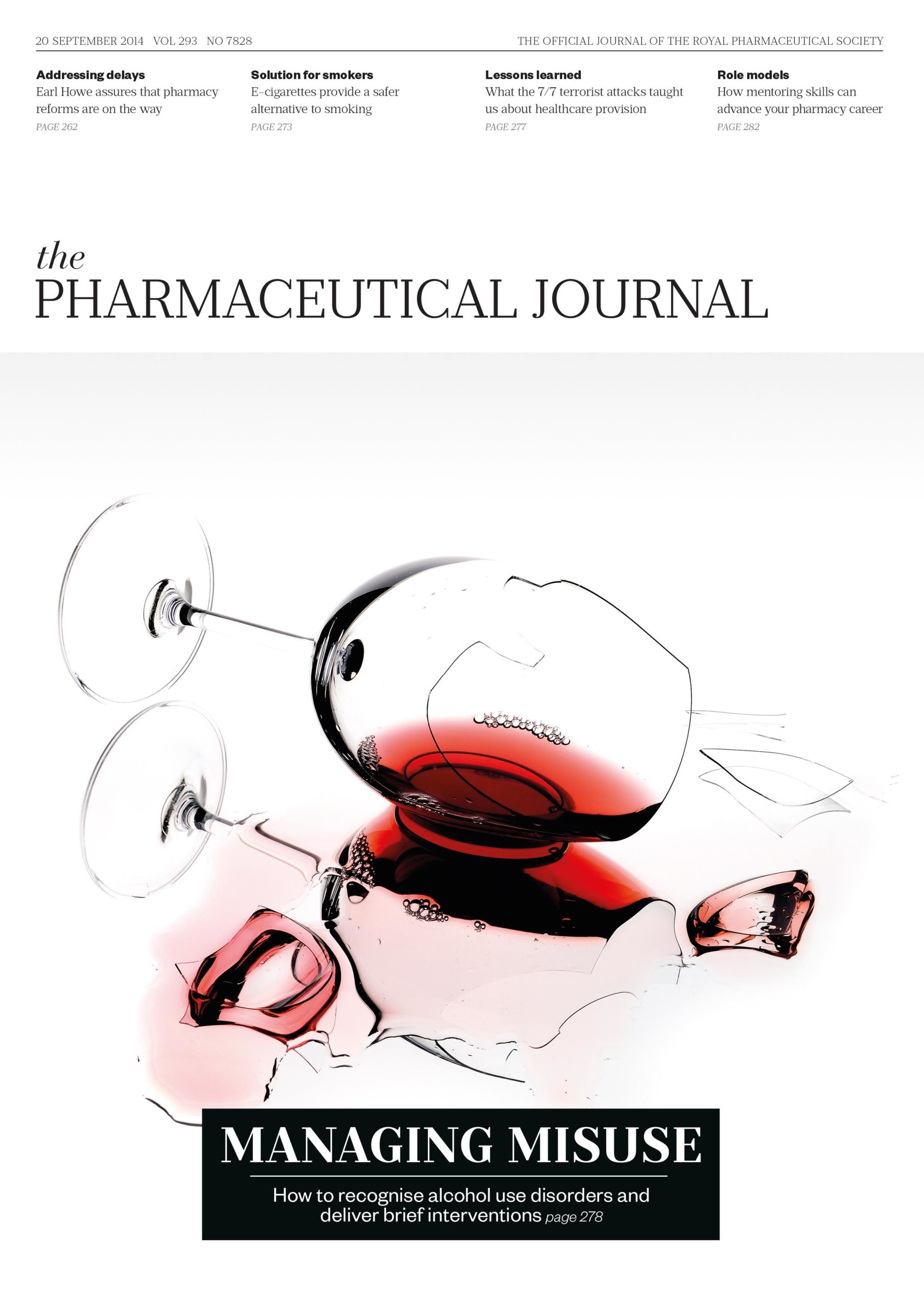 Publication issue cover for PJ, 20 September 2014, Vol 293, No 7828