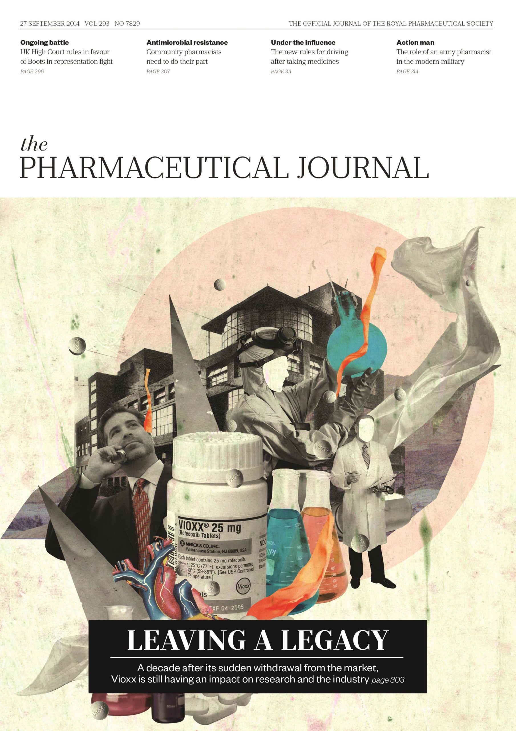 Publication issue cover for PJ, 27 September 2014, Vol 293, No 7829