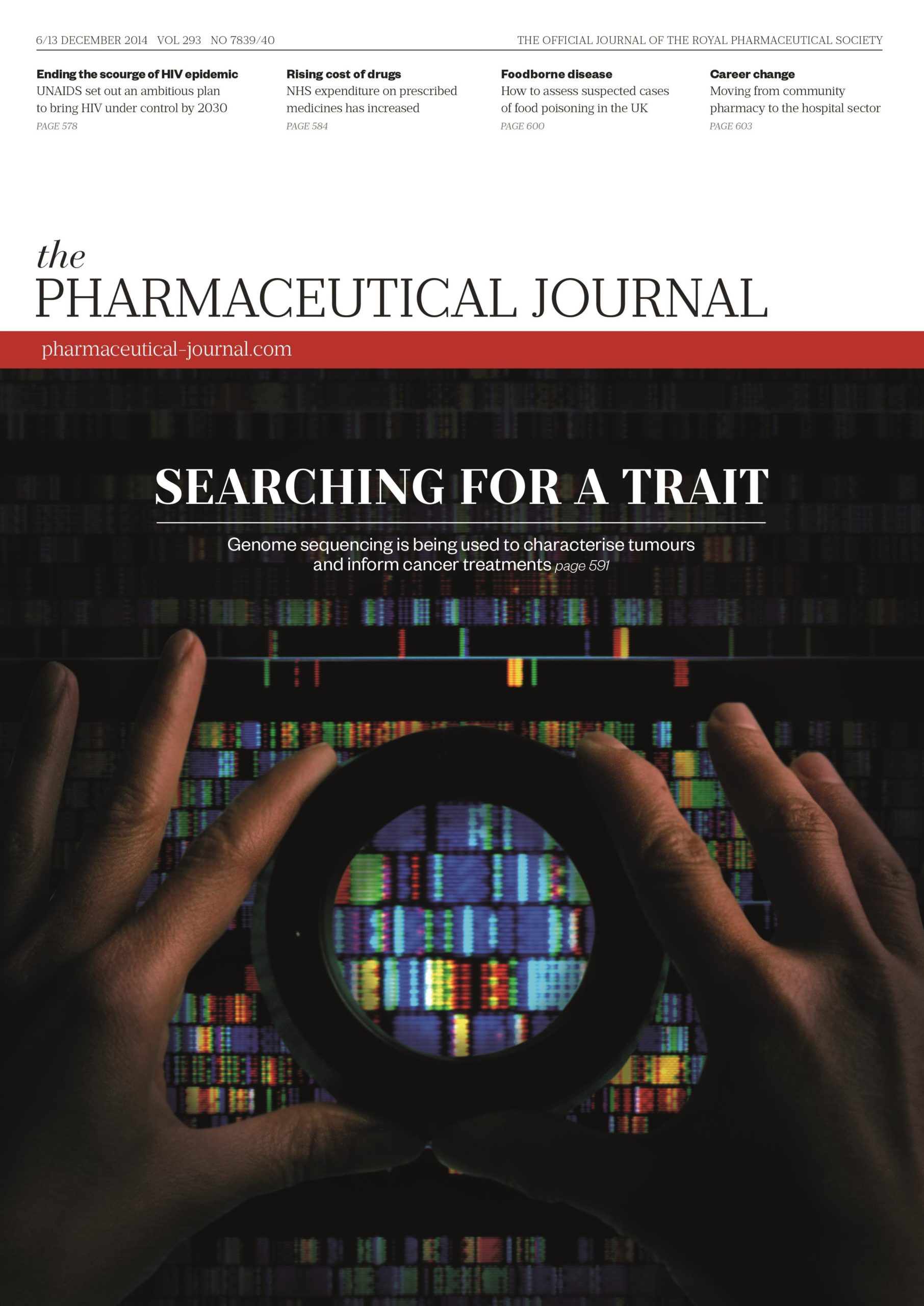 Publication issue cover for PJ, 6/13 December 2014, Vol 293, No 7839/40