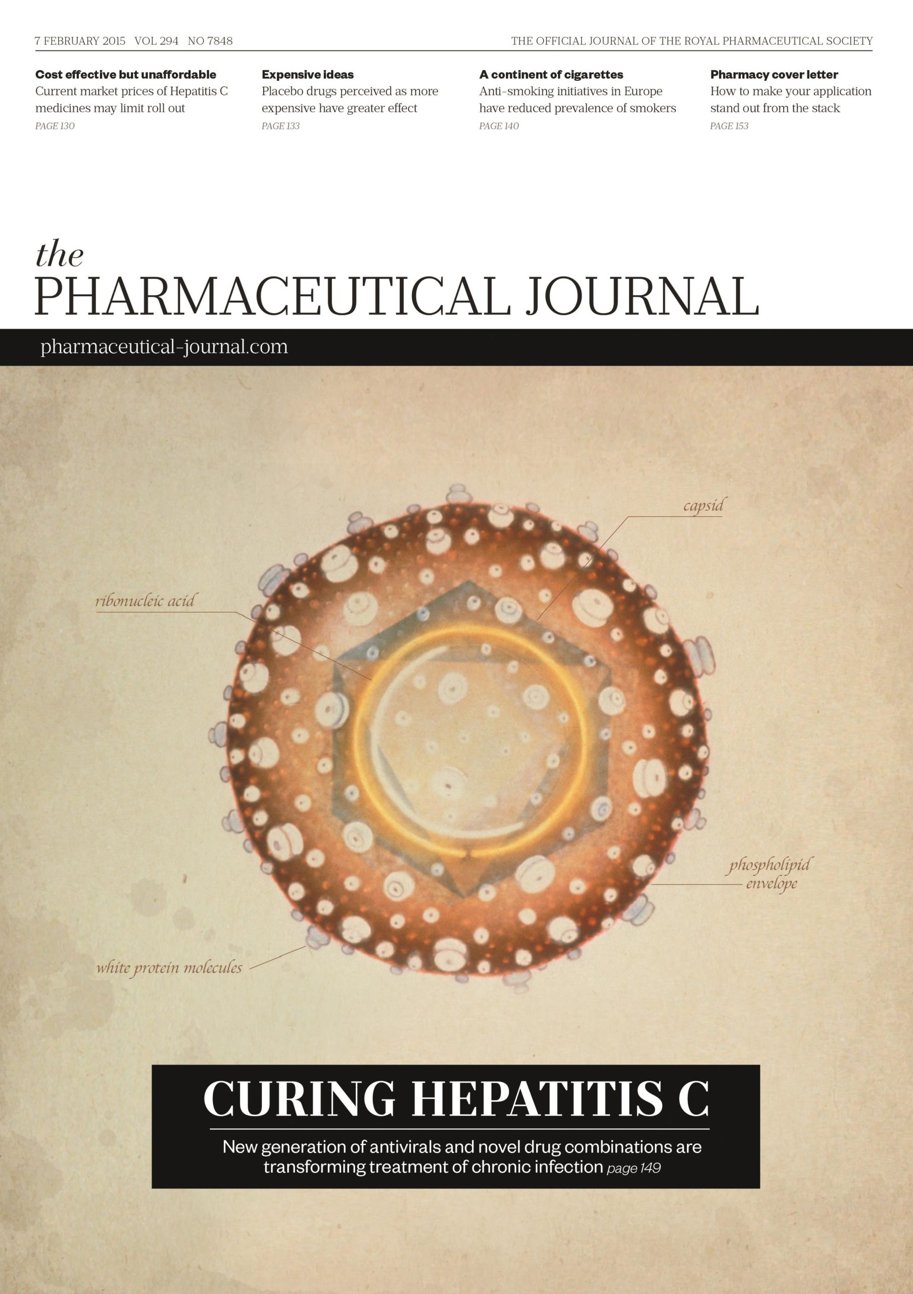 Publication issue cover for PJ, 7 February 2015, Vol 294, No 7848