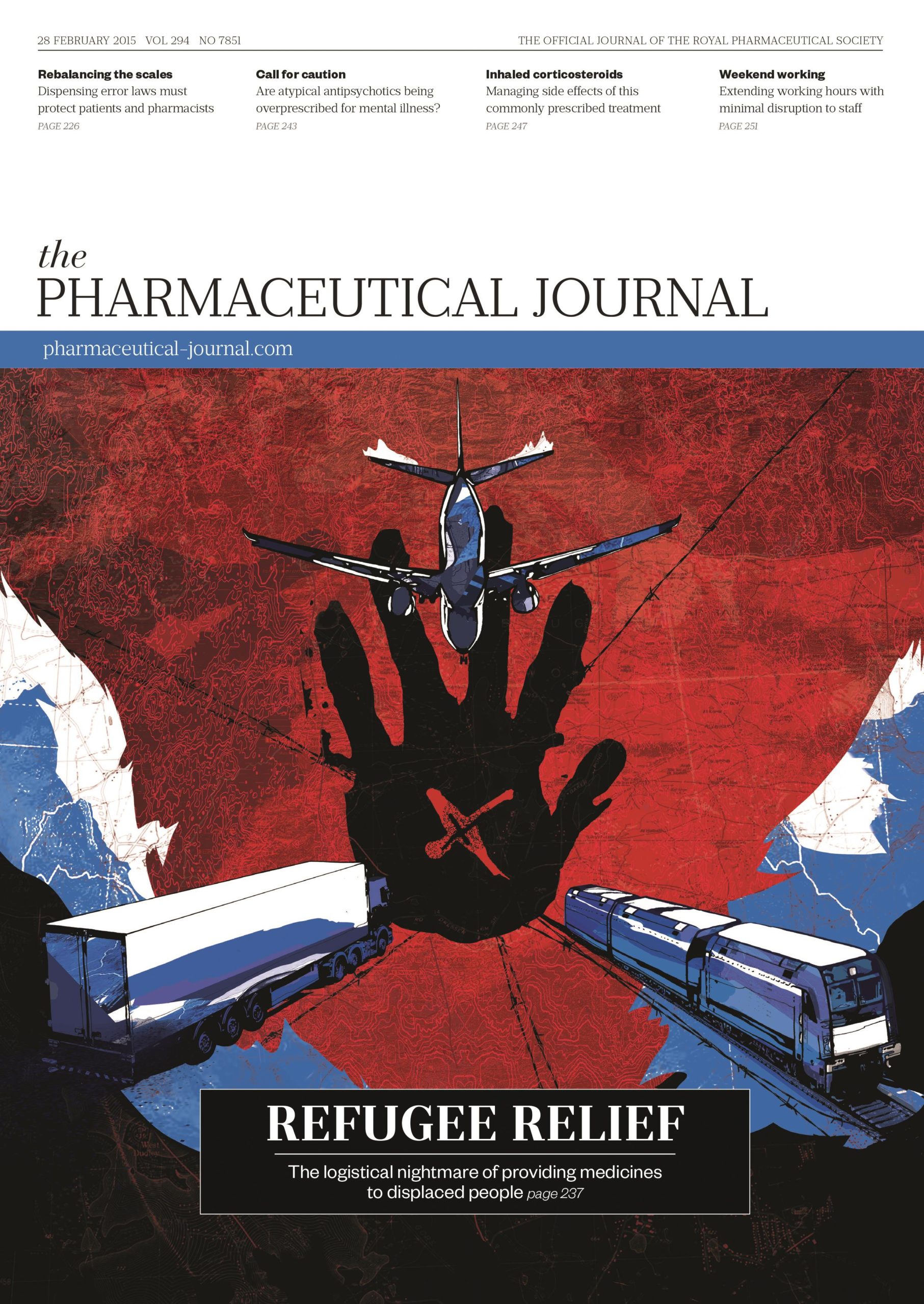 Publication issue cover for PJ, 28 February 2015, Vol 294, No 7851