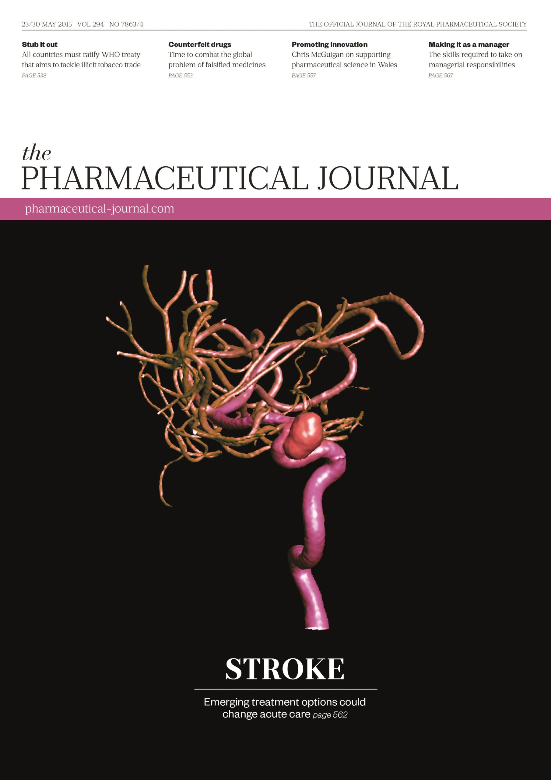 Publication issue cover for PJ, 23/30 May 2015, Vol 294, No 7863/4