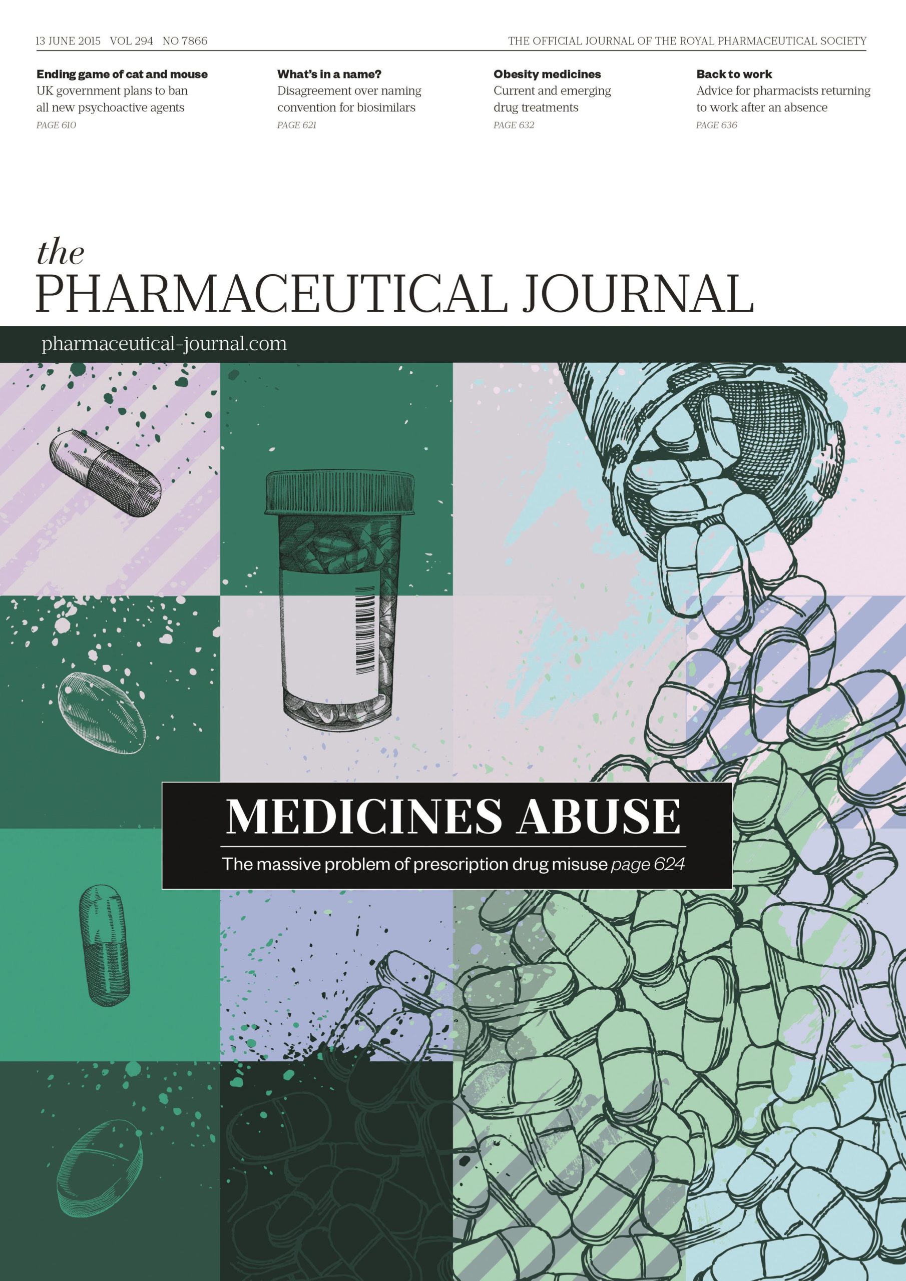 Publication issue cover for PJ, 13 June 2015, Vol 294, No 7866