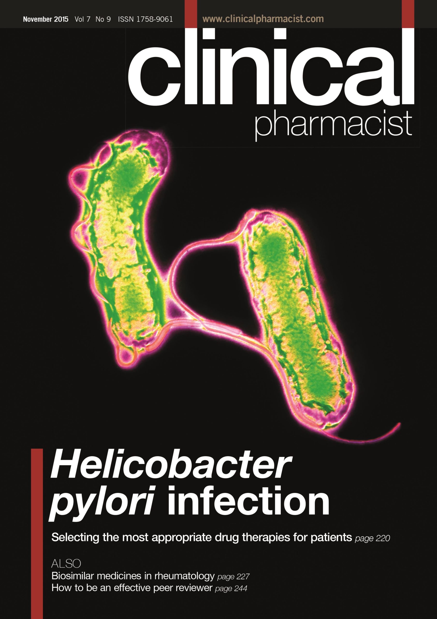 Publication issue cover for CP, November 2015, Vol 7, No 10