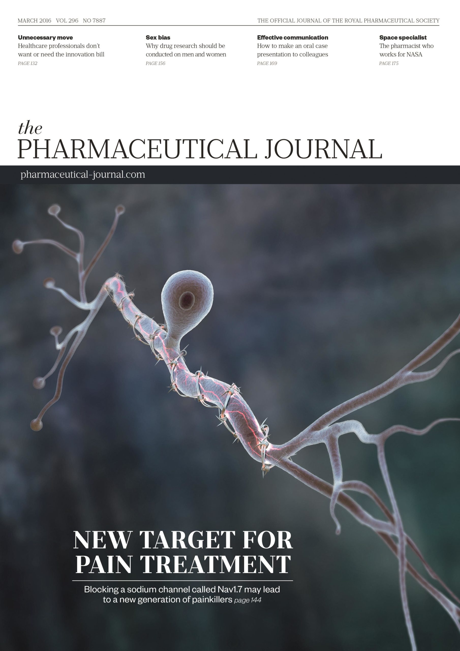 Publication issue cover for PJ, March 2016, Vol 296, No 7887