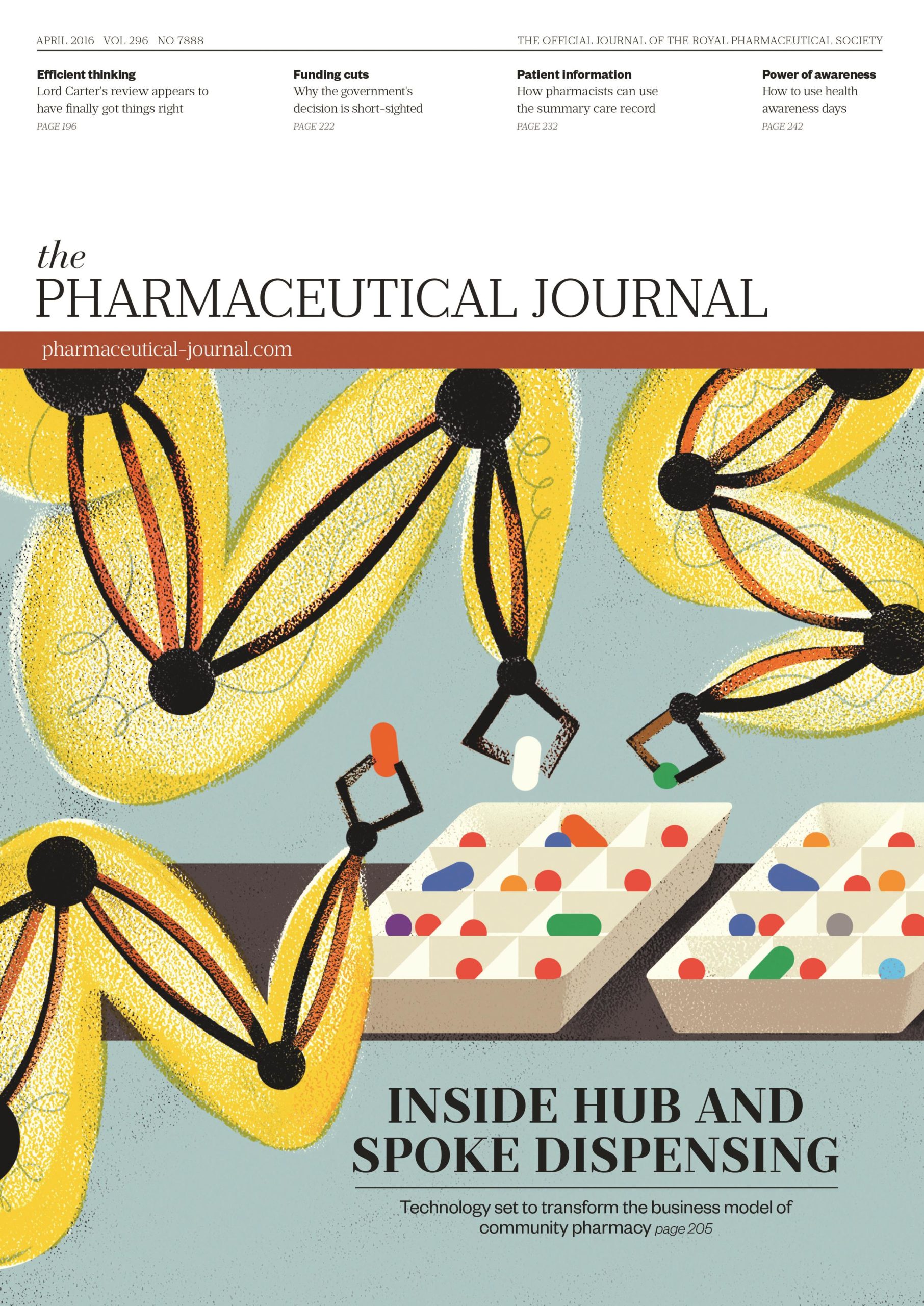 Publication issue cover for PJ, April 2016, Vol 296, No 7888