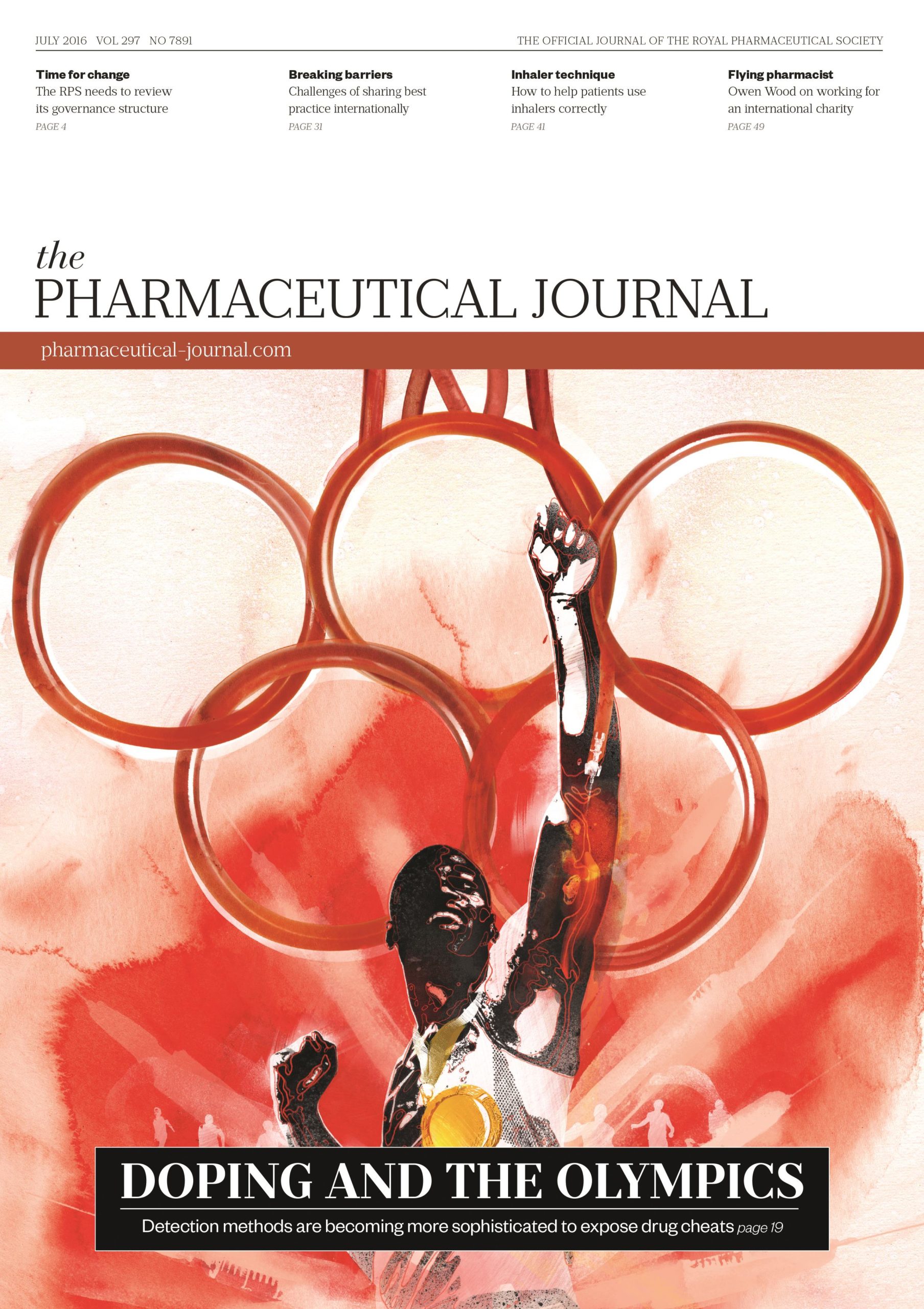 Publication issue cover for PJ, July 2016, Vol 297, No 7891