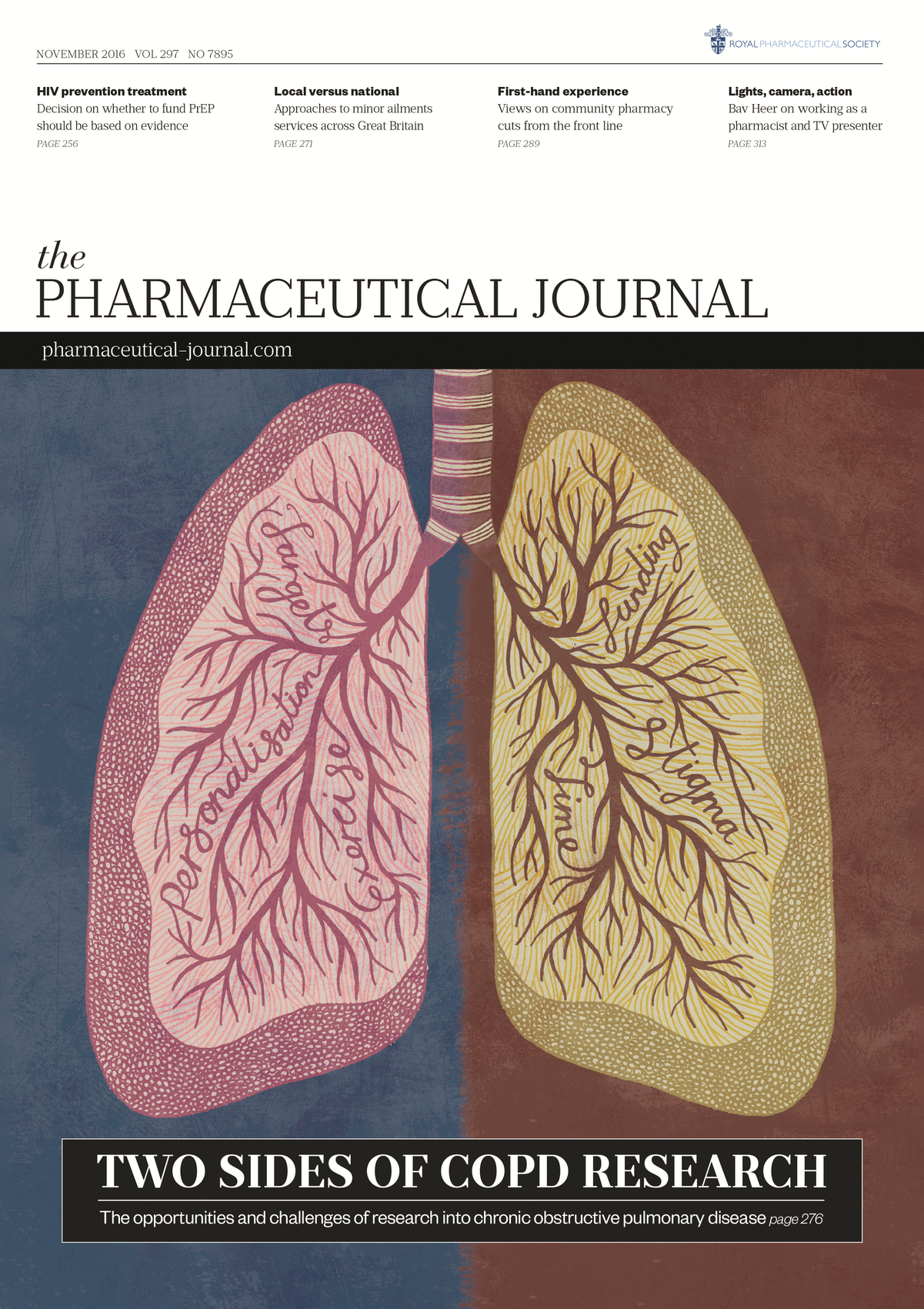 Publication issue cover for PJ, November 2016, Vol 297, No 7895