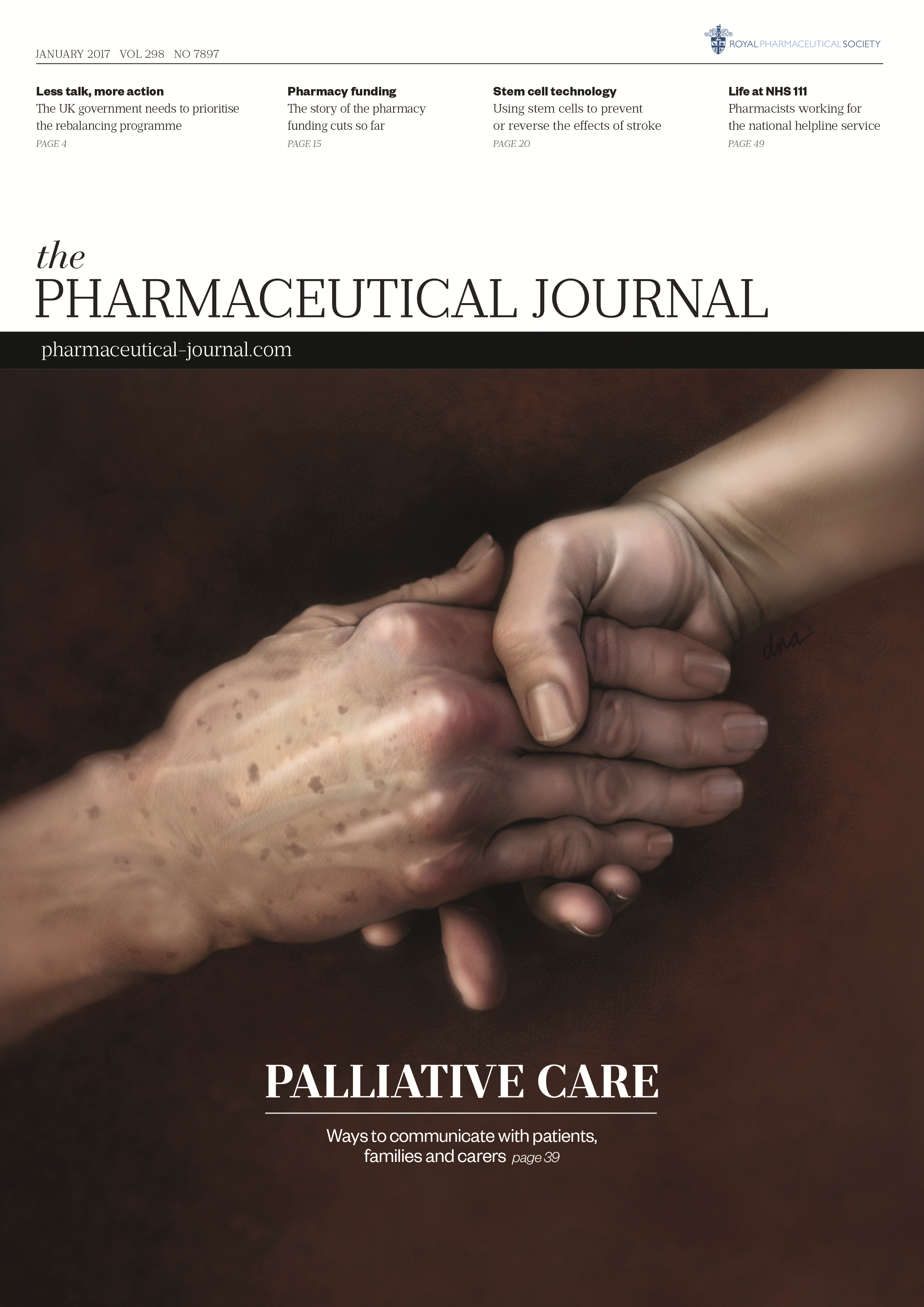 Publication issue cover for PJ, January 2017, Vol 298, No 7897