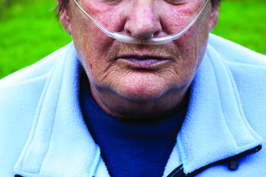 older woman with chronic obstructive pulmonary disease