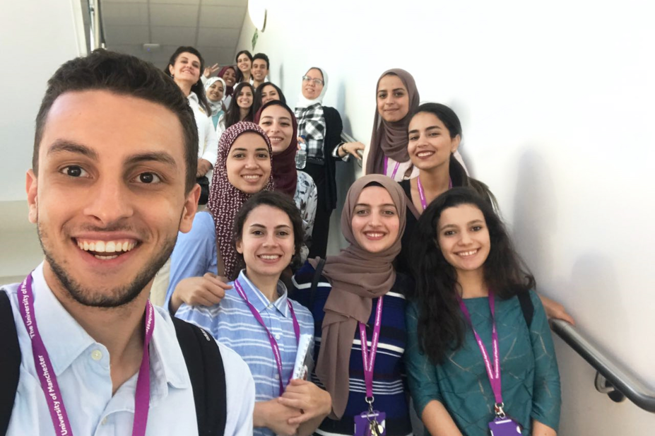 pharmacy students from Cairo University attend a Clinical Pharmacy School at the University of Manchester