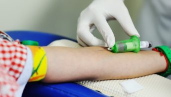 Child having a blood test