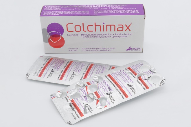 Image of "Colchicine is used for treating inflammation and pain in conditions such as gout and could help ameliorate COVID-19 complications"