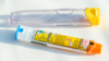 An EpiPen brand adrenaline auto-injector