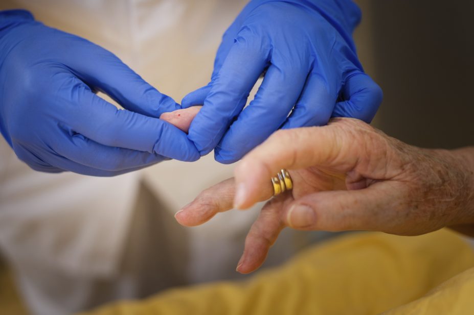 A finger-prick antibody test