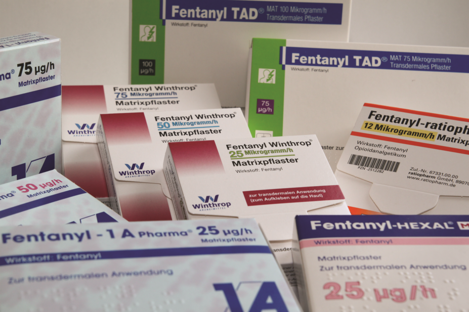 Fentanyl patch packages