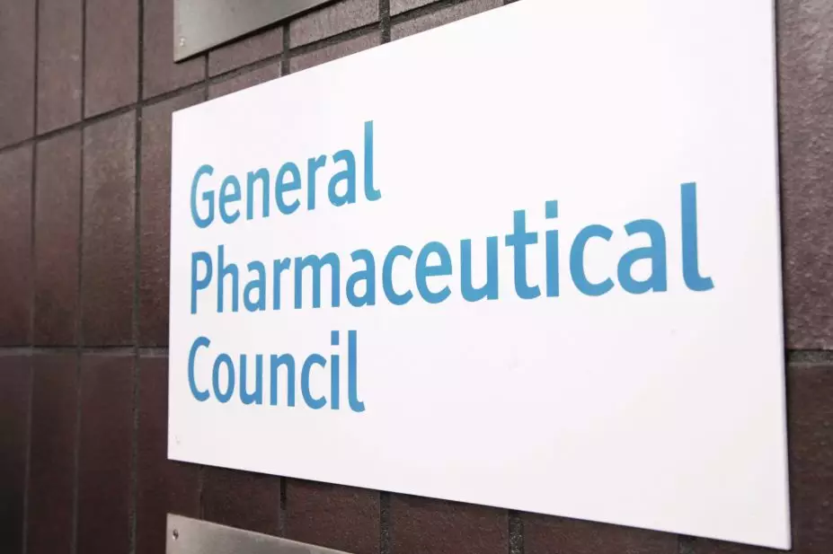 General Pharmaceutical Council signage