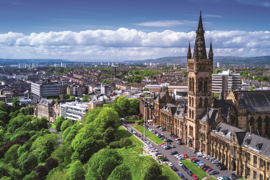 Glasgow aerial view