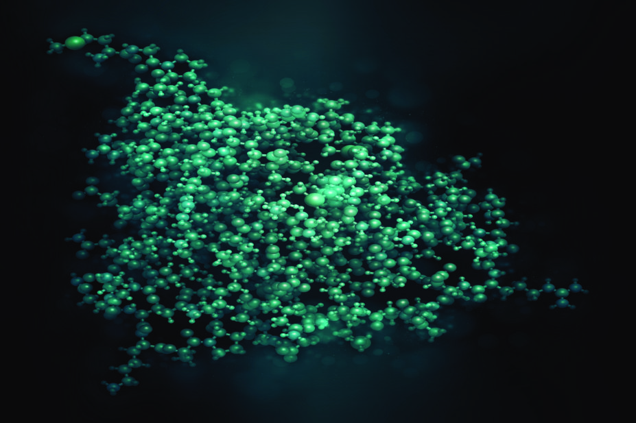 Interleukin 13 cytokine protein 3D illustration