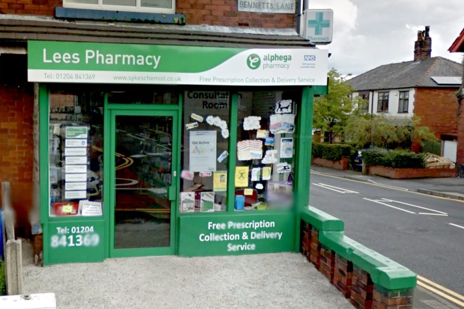 Lees Pharmacy, in Bennetts Lane, Bolton