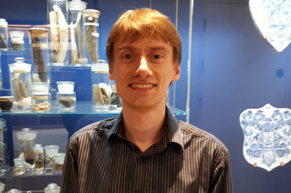 Matthew Johnston, museum documentation assistant at the Royal Pharmaceutical Society