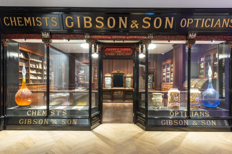 John Gibson’s pharmacy in the ‘Medicine and Treatments’ gallery