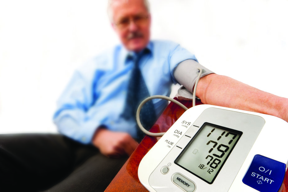 man with lowered systolic blood pressure