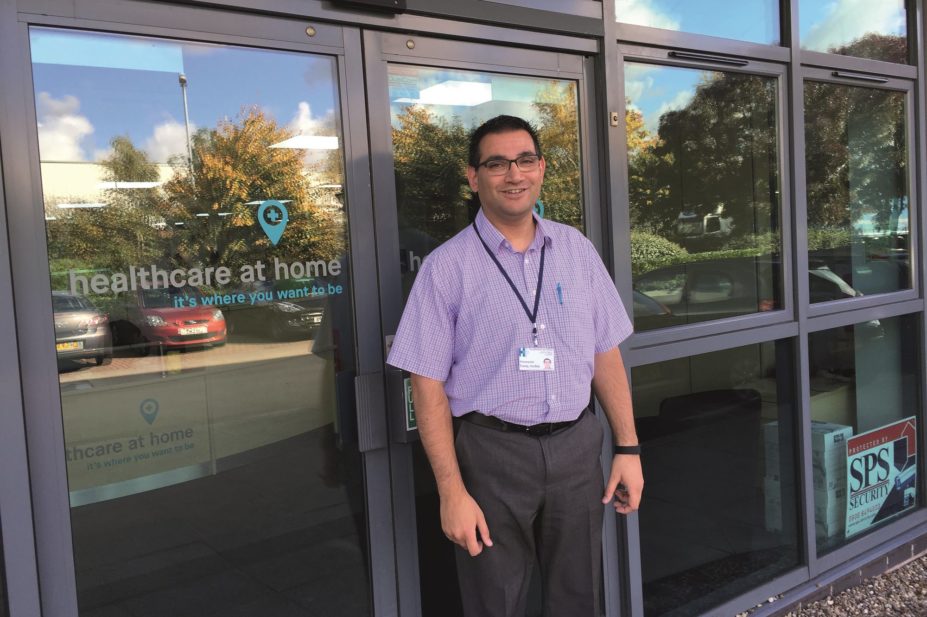 Pharmacist Tariq Atchia works in homecare at the interface of community and hospital pharmacy