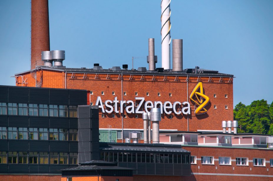 Exterior of the AstraZeneca's manufacturing facility at Snackviken, Sweden