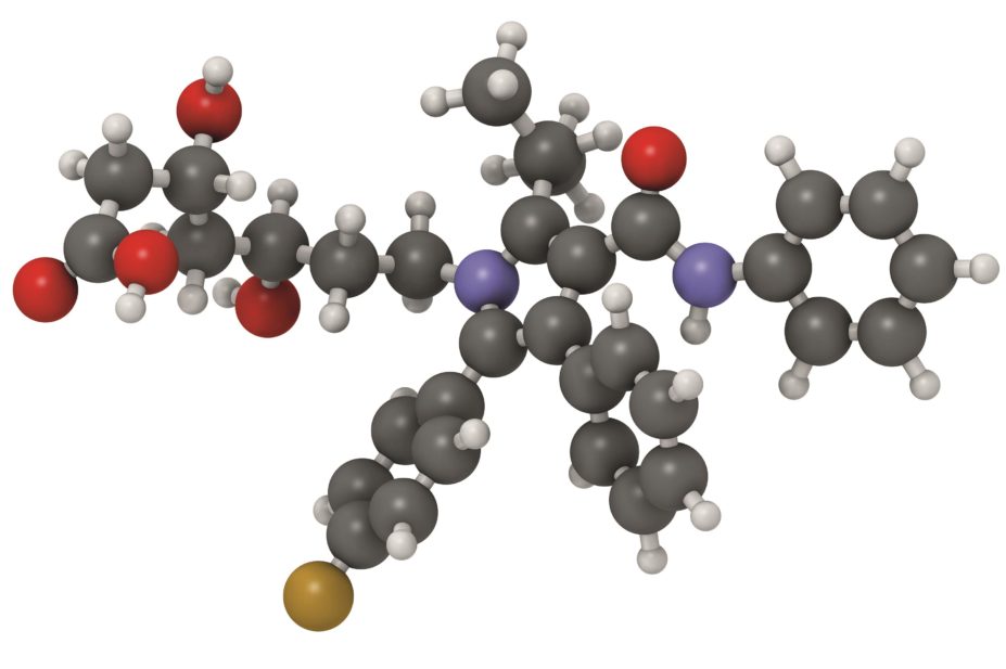 A recent study shows that statin therapy reduced lipid levels by a similar extent in both men and women. In the image, the chemical structure of atorvastatin, a drug from the statin drug class