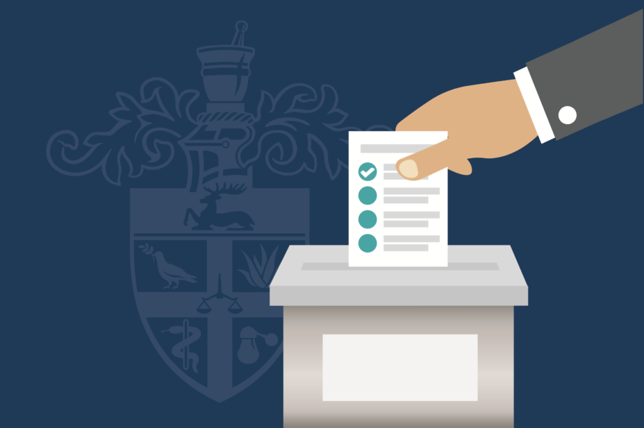 Elections, ballot box illustration