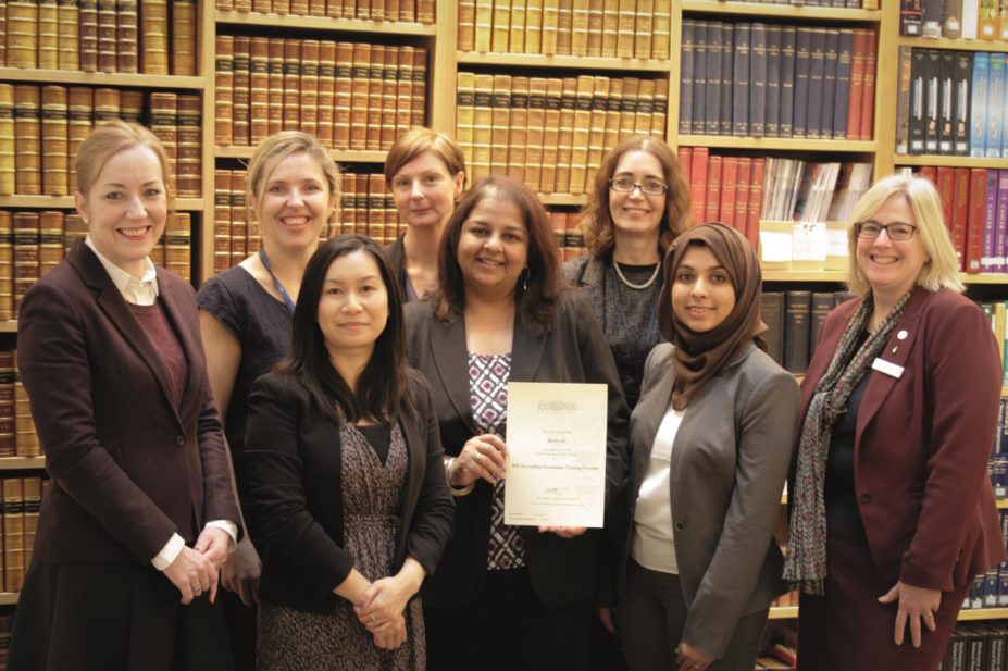Boots UK Professional Learning and Development has been accredited as a Royal Pharmaceutical Society (RPS) Foundation Training Provider. In the image, the Boots team show their accreditation certificate