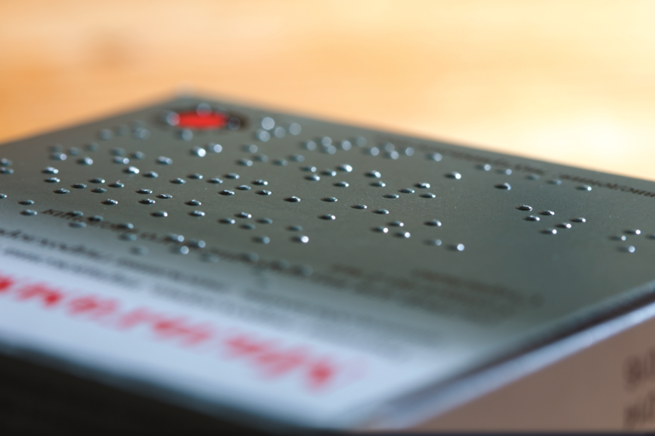 Braille medicine packaging