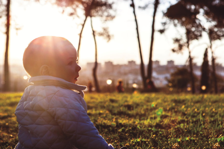 Child in sunlight