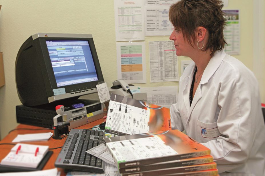 A researcher working on a clinical trial