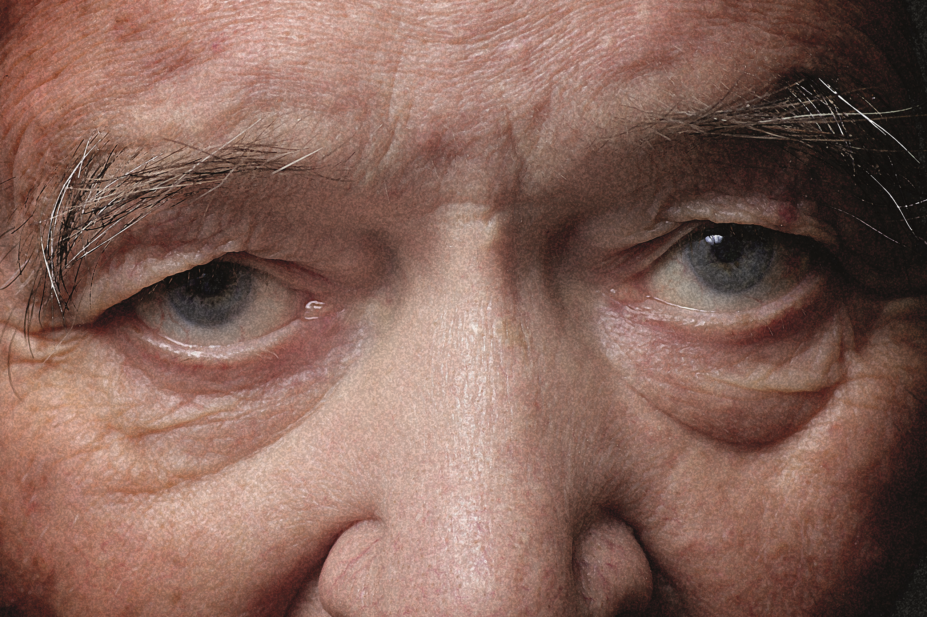 Close up of eyes senior person