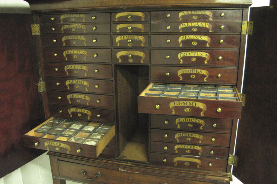 Materia medica cabinet, 1754
