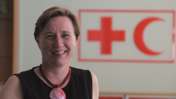 Julie Hall (MBE) from the International Federation of Red Cross and Red Crescent Societies (IFRC)