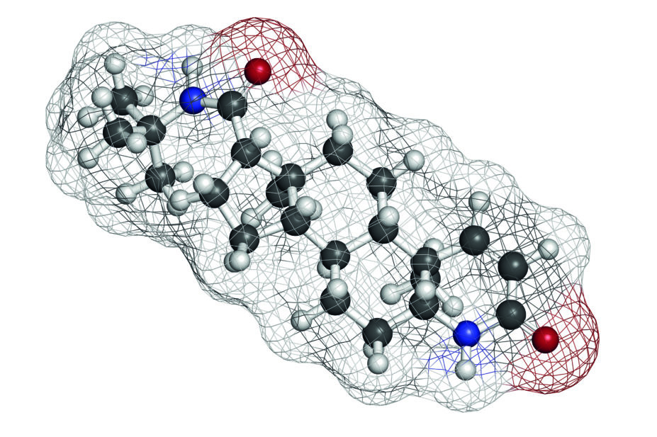 Molecular structure of finasteride