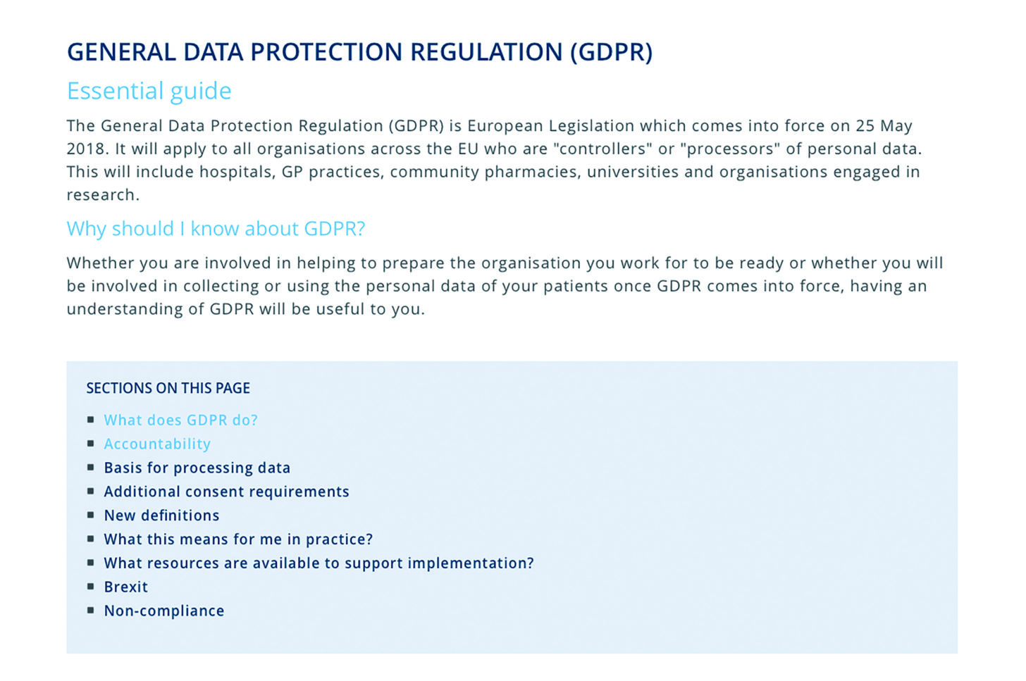 Essential guide to the General Data Protection Regulation (GDPR) - The ...