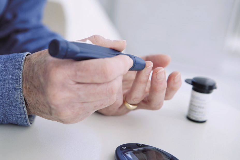 Several studies have found that statin therapy slightly increases the risk of new-onset type 2 diabetes. In the image, a woman takes a glucose test