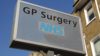 NHS GP surgery sign