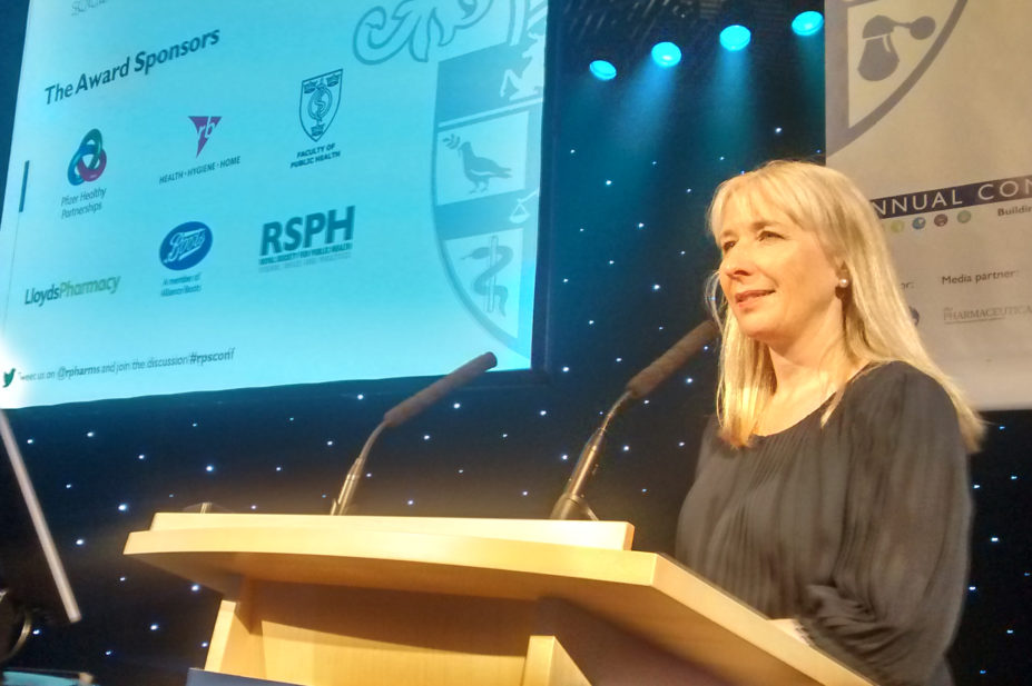 Helen Gordon opens the 2014 RPS Awards dinner
