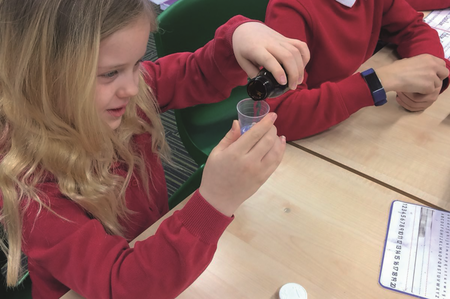 Hillside pupils in Aberdeenshire experimenting with medicines