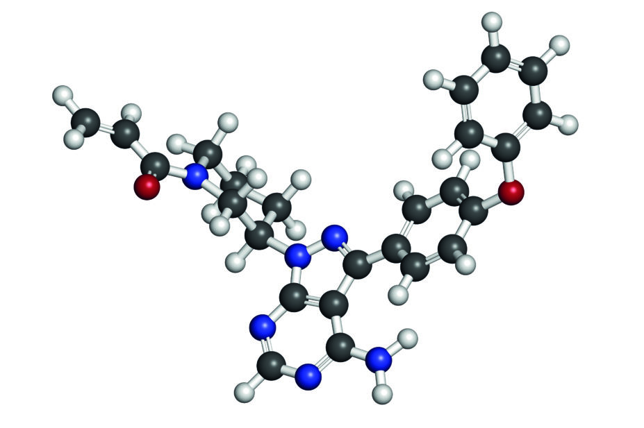 Molecular structure of ibrutinib